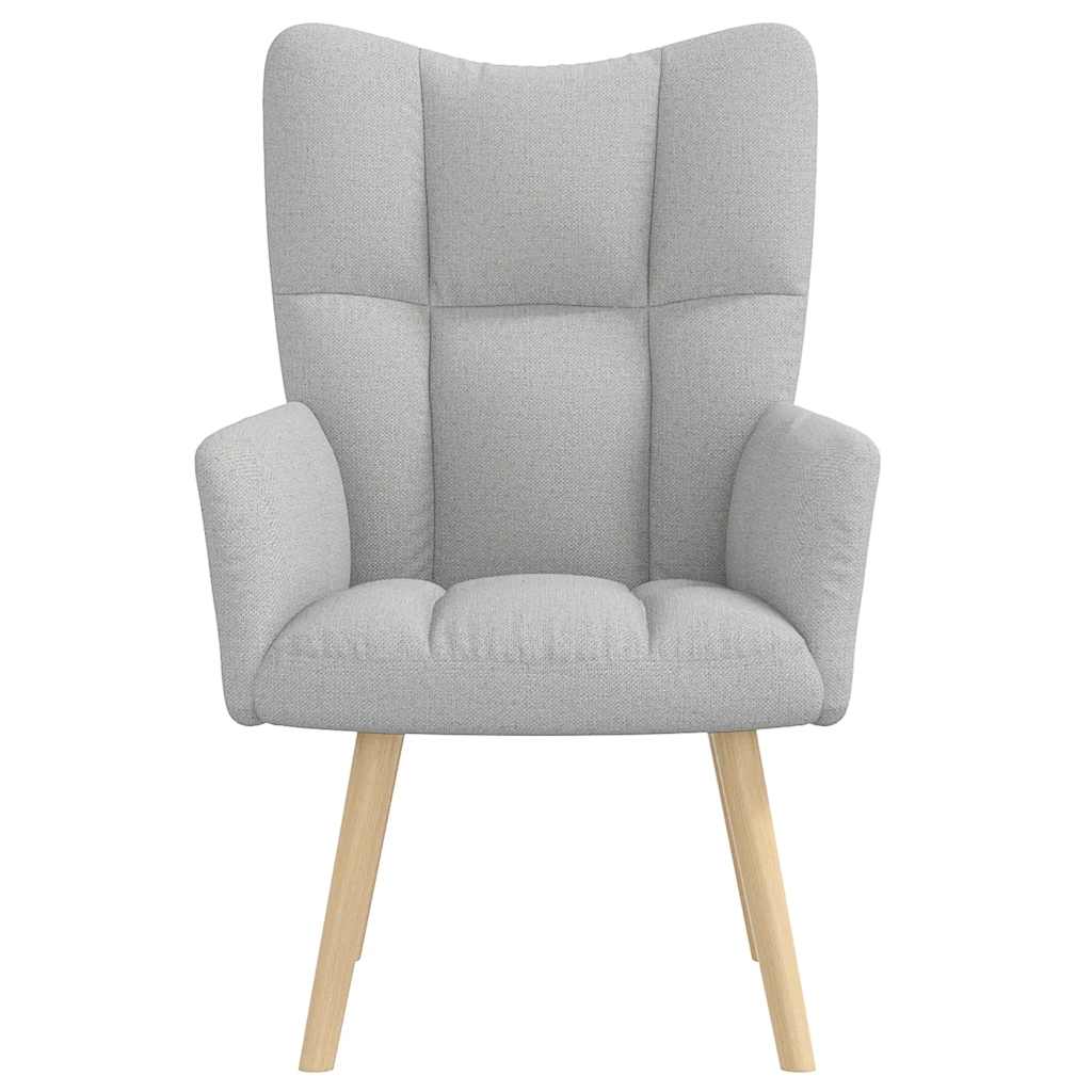 Chaise de relaxation gris nuage tissu - XIOS