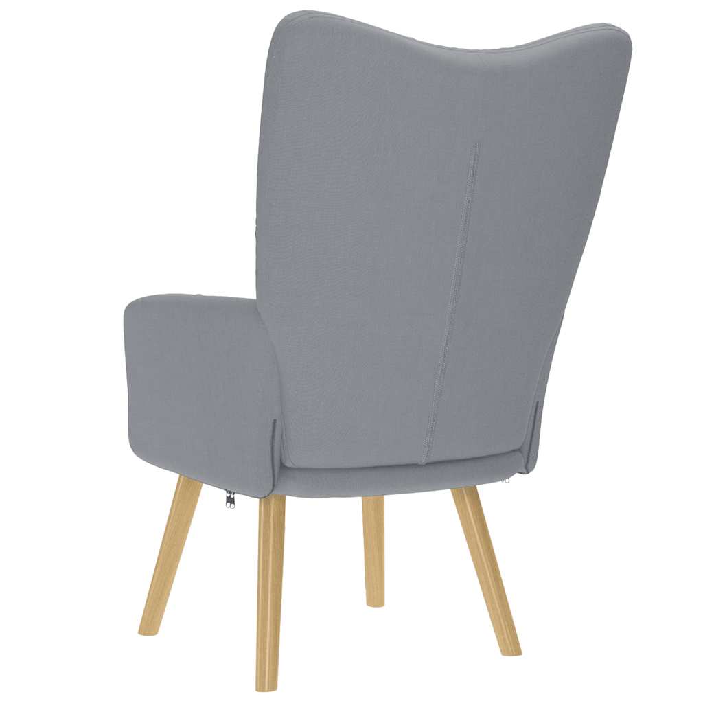 Chaise de relaxation Gris clair Tissu - XIOS