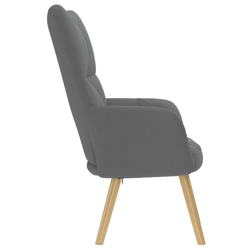 Chaise de relaxation Gris foncé Tissu - XIOS