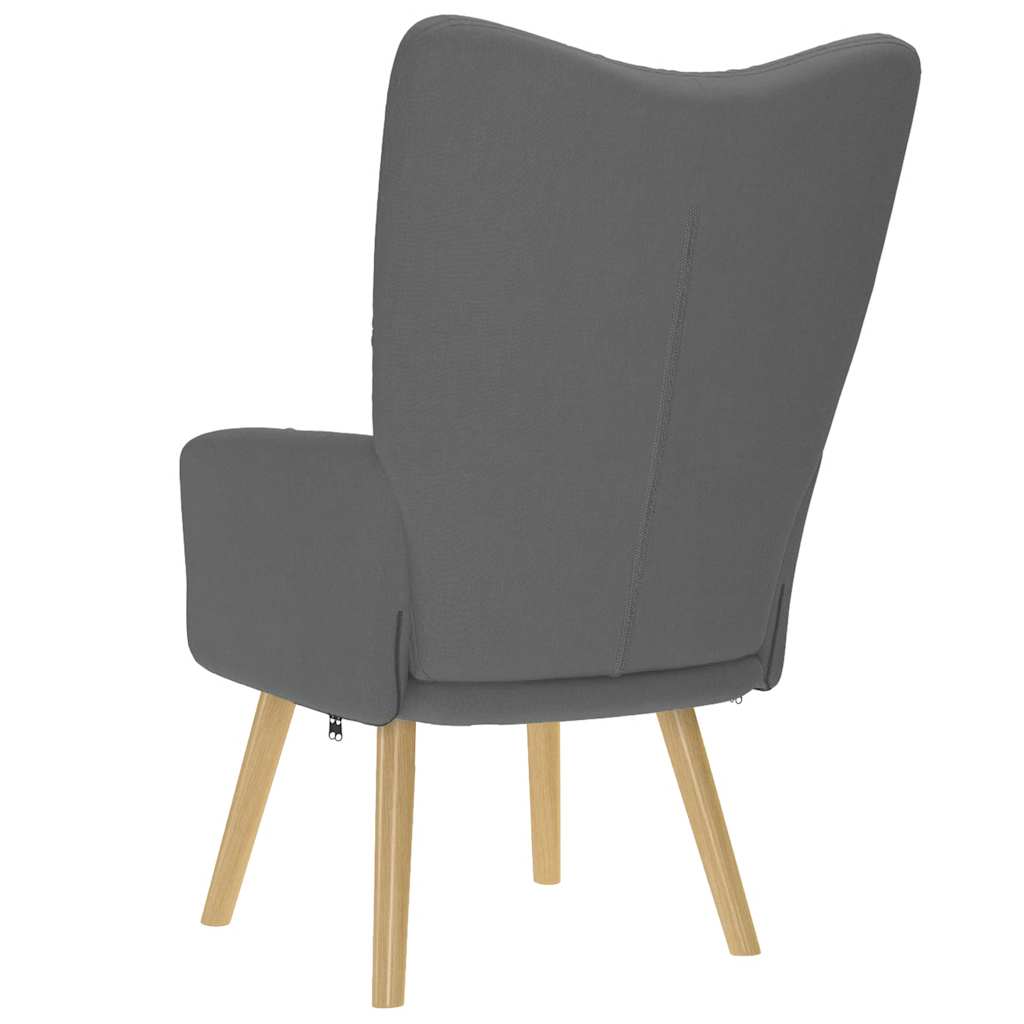 Chaise de relaxation Gris foncé Tissu - XIOS