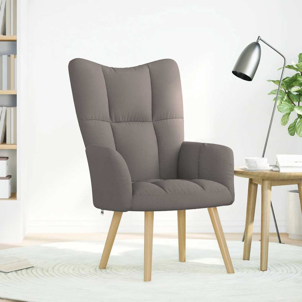 Chaise de relaxation Taupe Tissu - XIOS