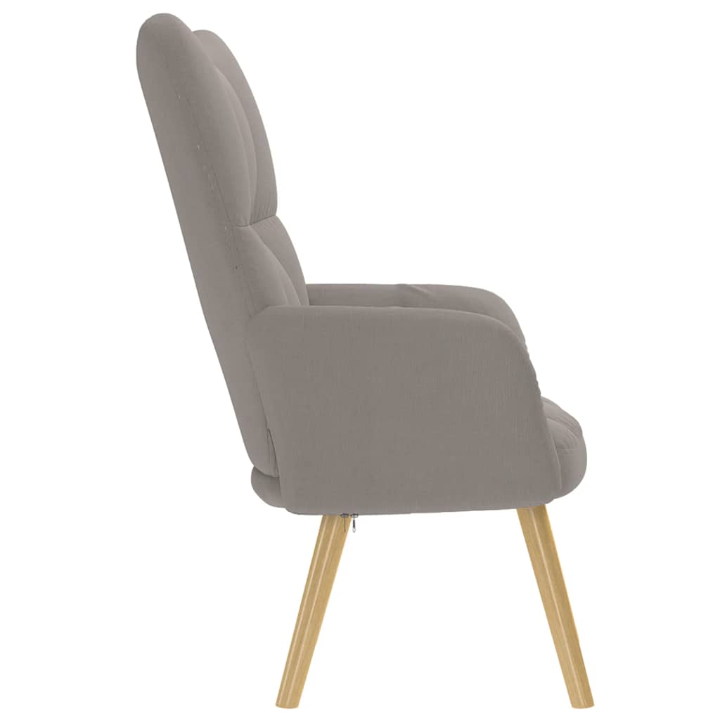 Chaise de relaxation Taupe Tissu - XIOS