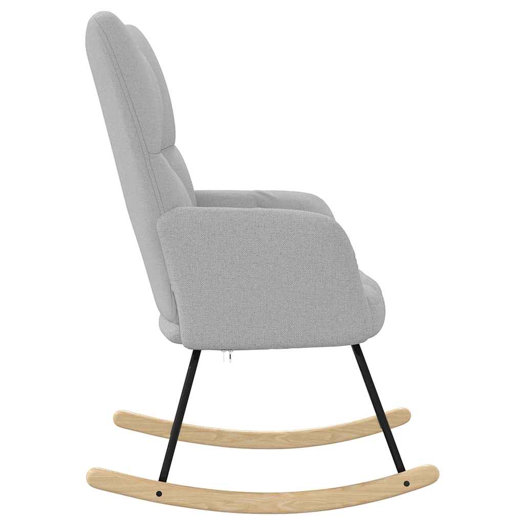 Chaise à bascule gris nuage tissu - XIOS