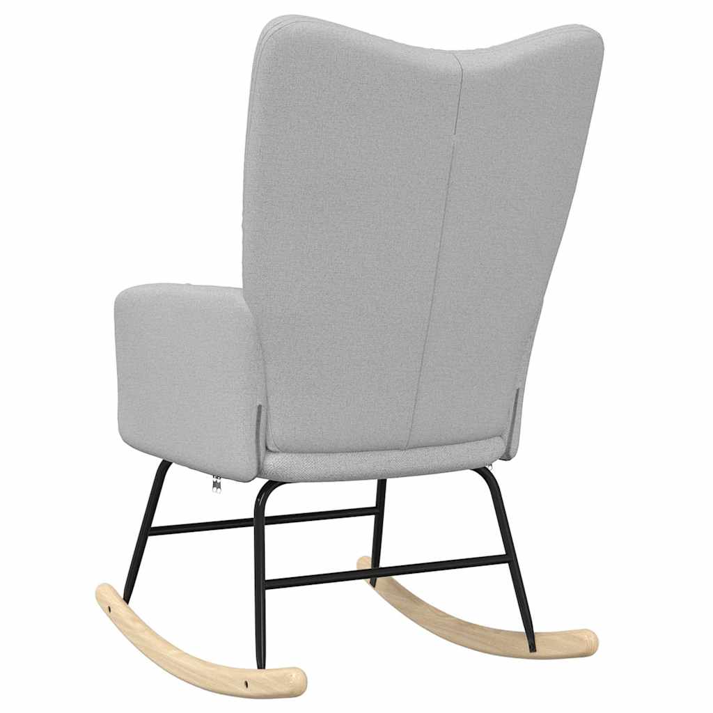 Chaise à bascule gris nuage tissu - XIOS