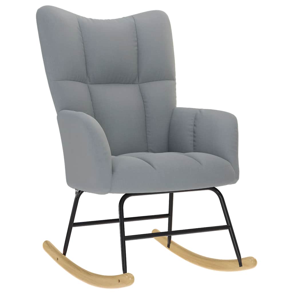 Chaise à bascule Gris clair Tissu - XIOS