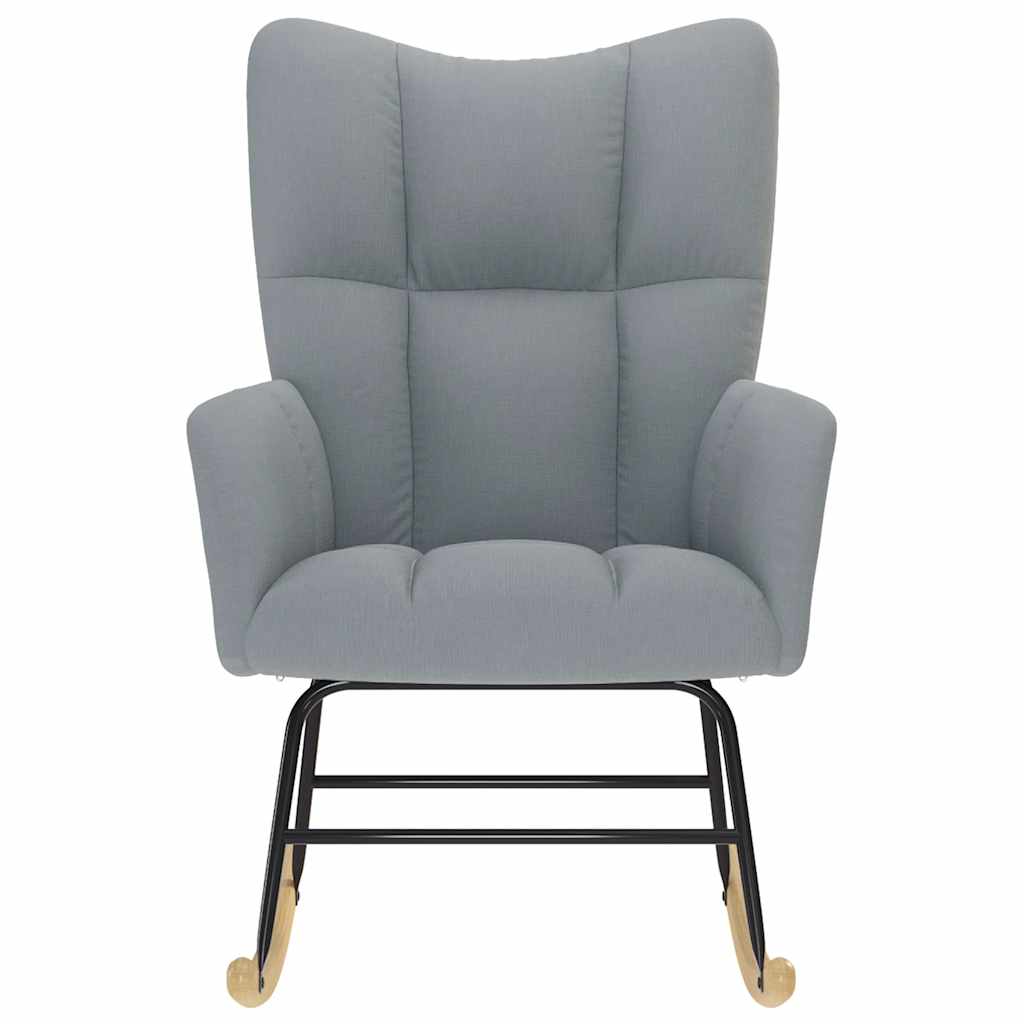 Chaise à bascule Gris clair Tissu - XIOS
