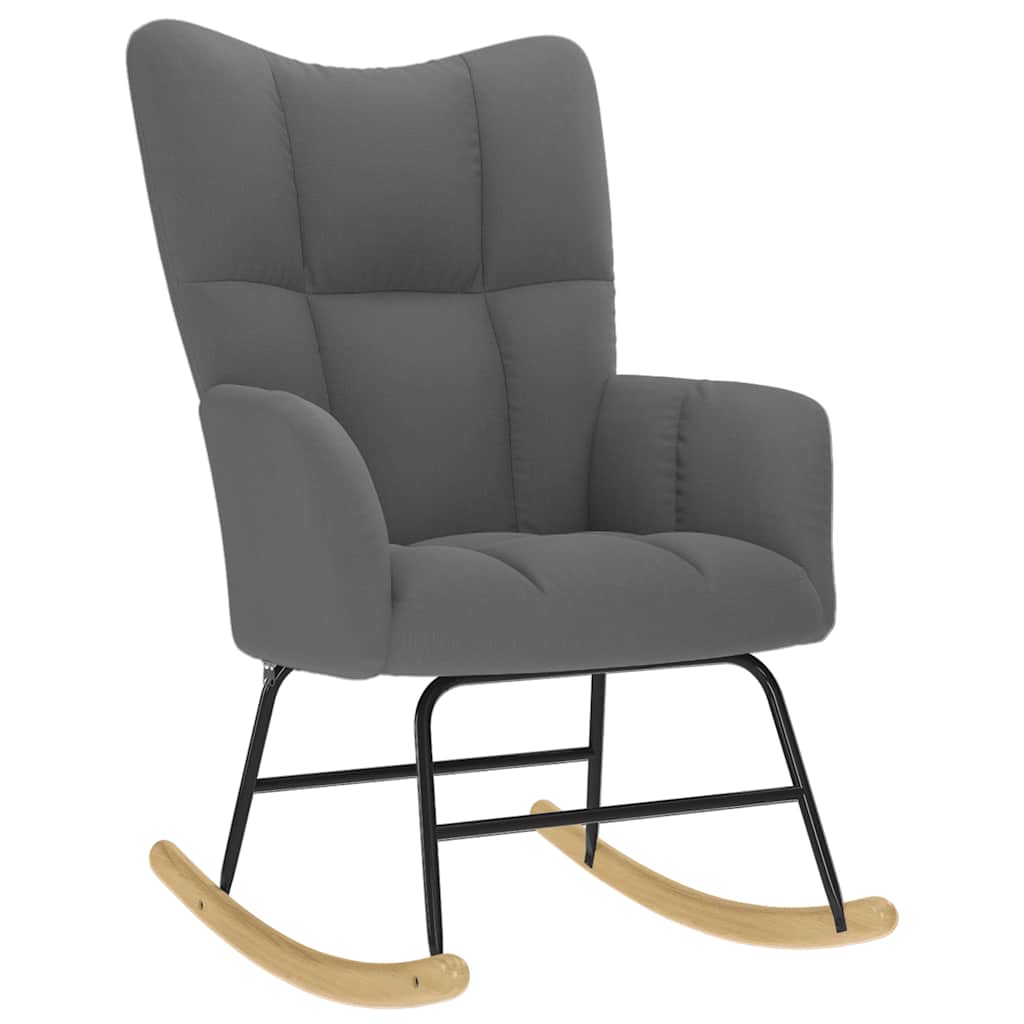 Chaise à bascule Gris foncé Tissu - XIOS