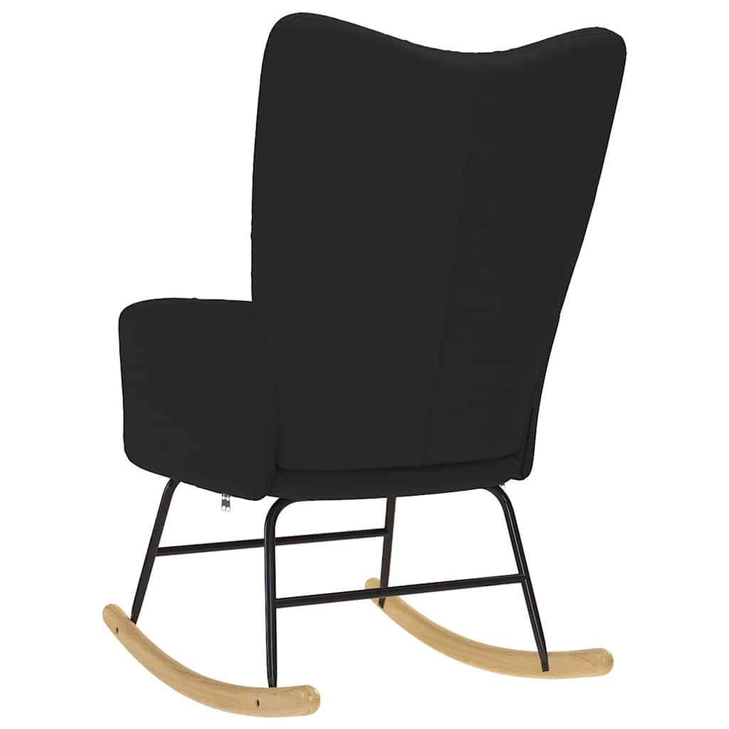 Chaise à bascule Noir Tissu - XIOS