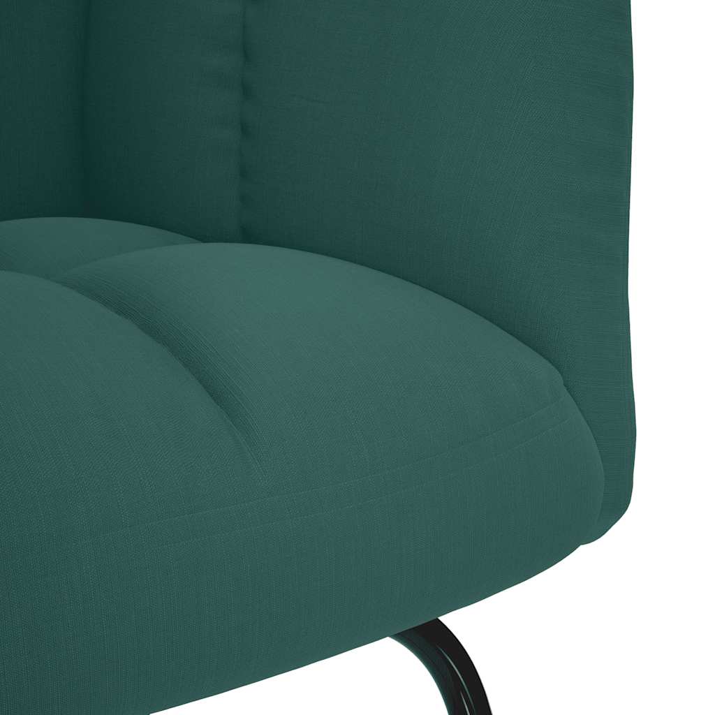 Chaise à bascule Vert foncé Tissu - XIOS