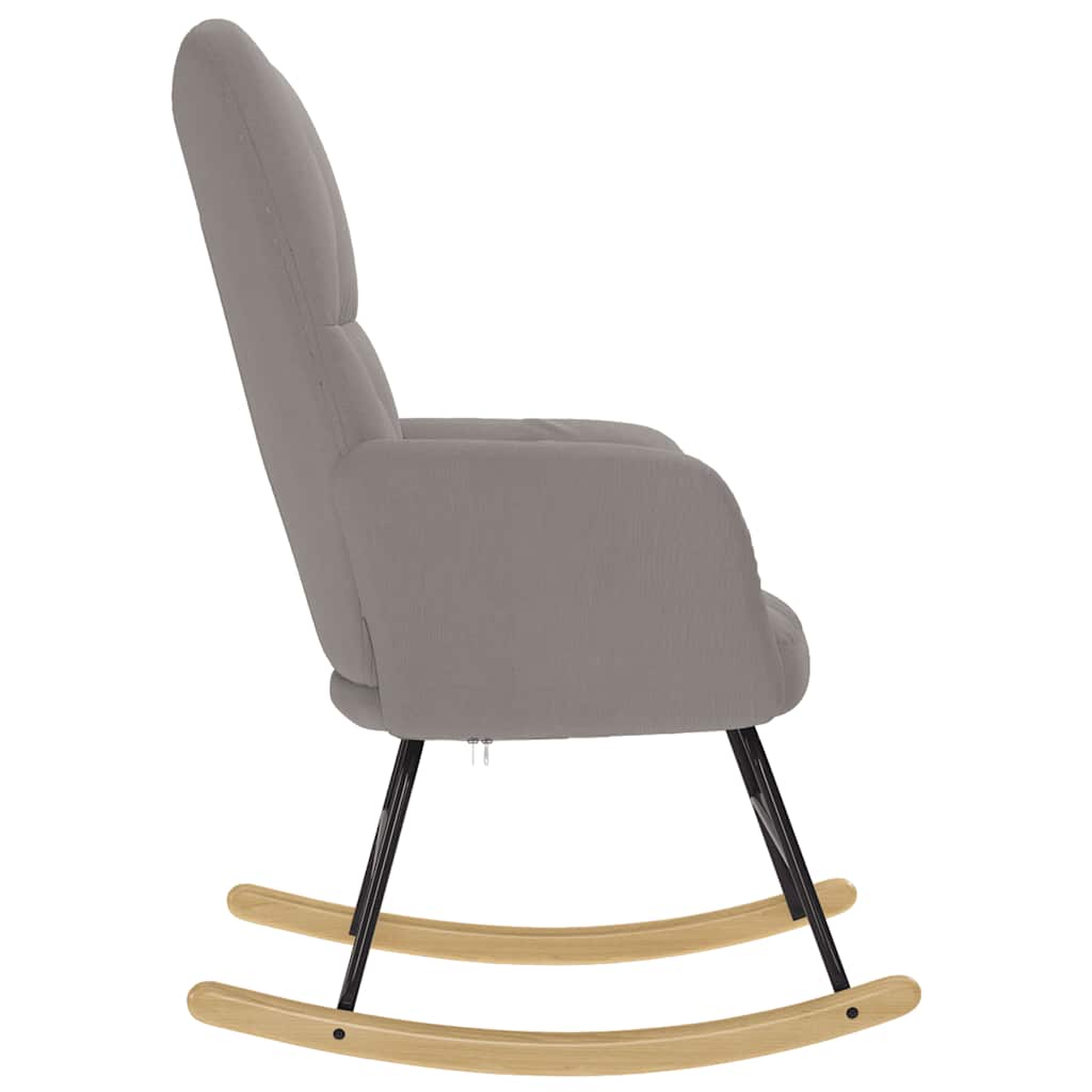 Chaise à bascule Taupe Tissu - XIOS