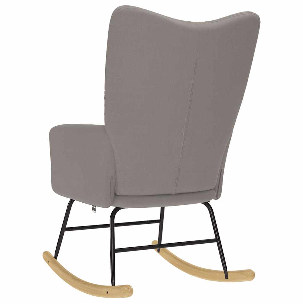 Chaise à bascule Taupe Tissu - XIOS