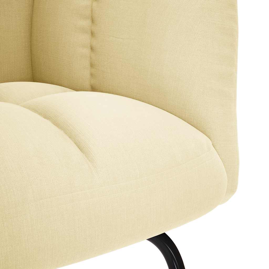 Chaise à bascule Crème Tissu - XIOS