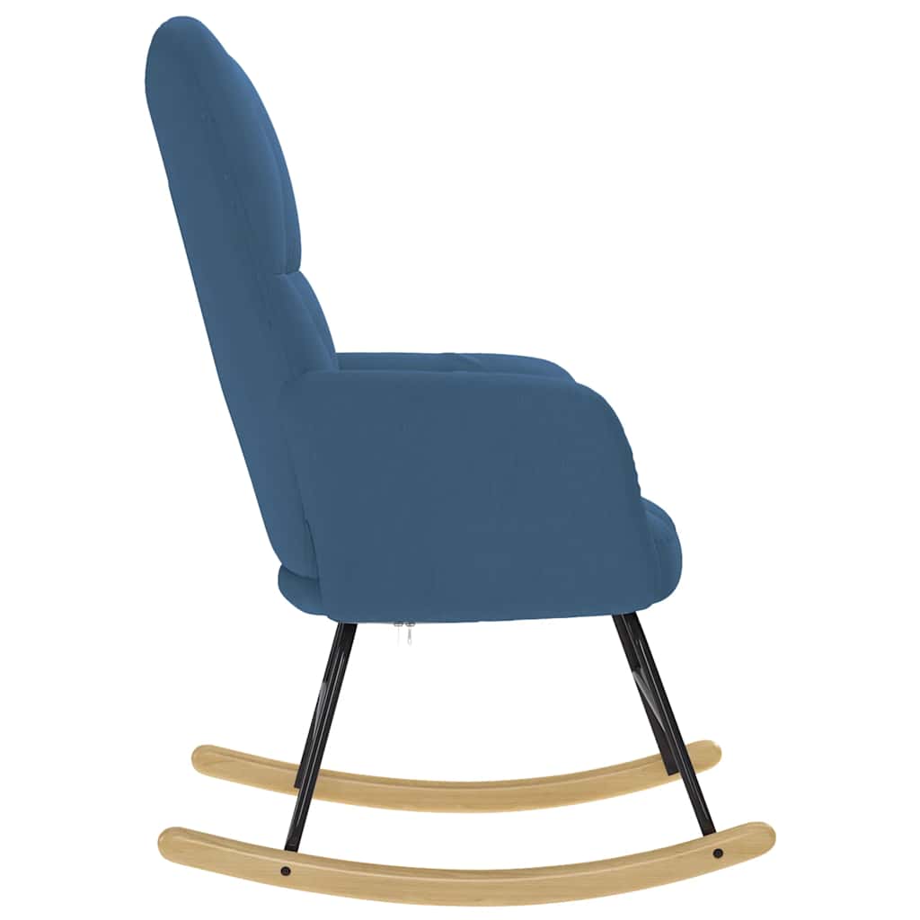 Chaise à bascule Bleu Tissu - XIOS