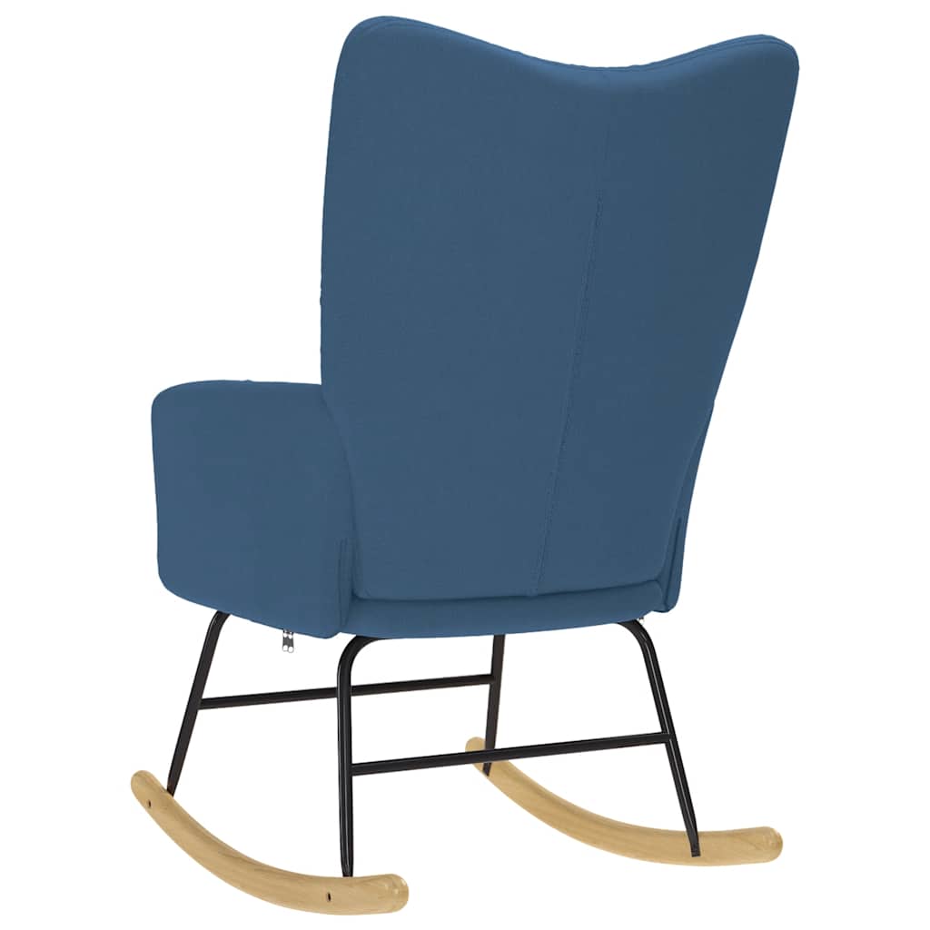 Chaise à bascule Bleu Tissu - XIOS