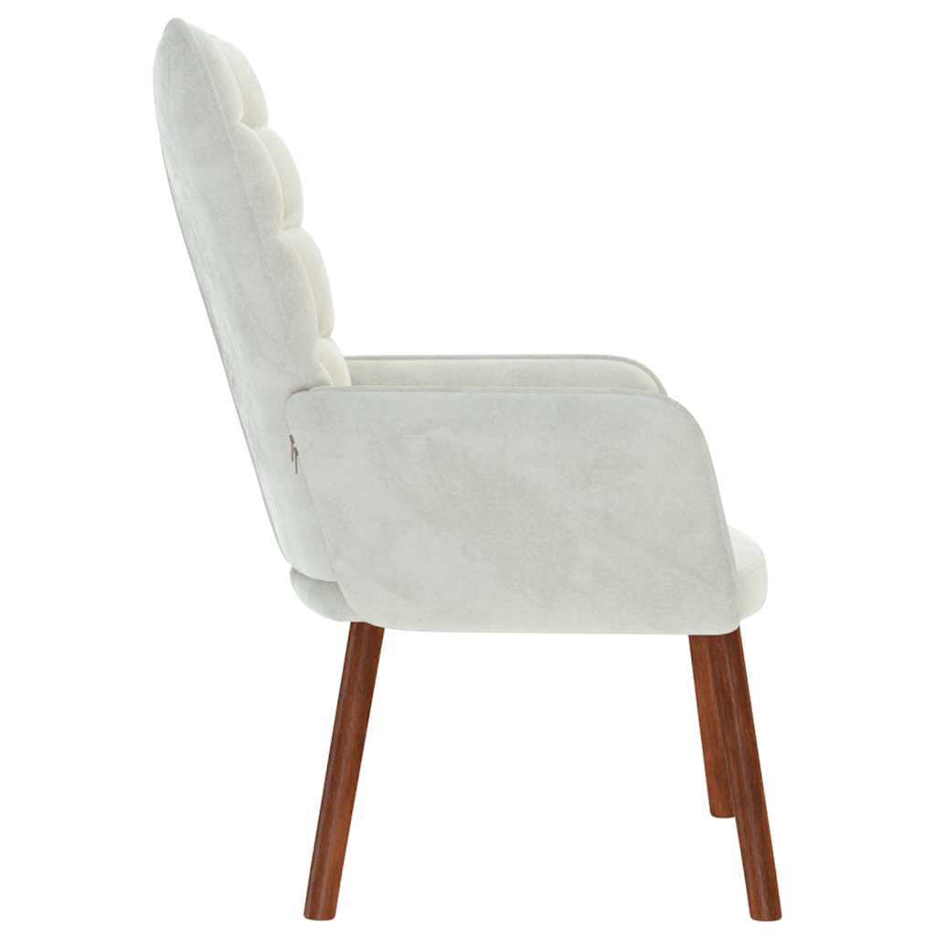 Chaise de relaxation Gris clair Velours - XIOS