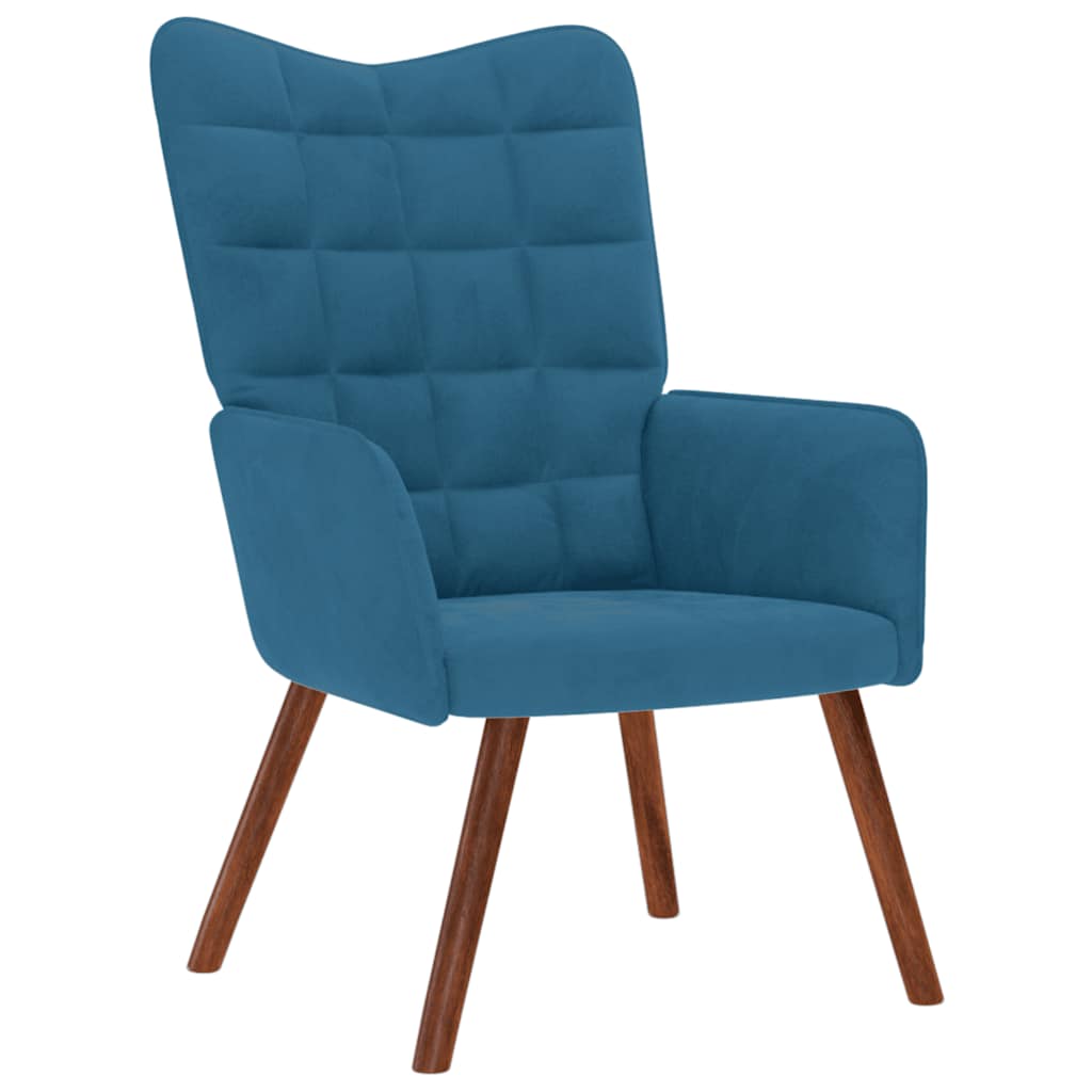 Chaise de relaxation Bleu Velours - XIOS