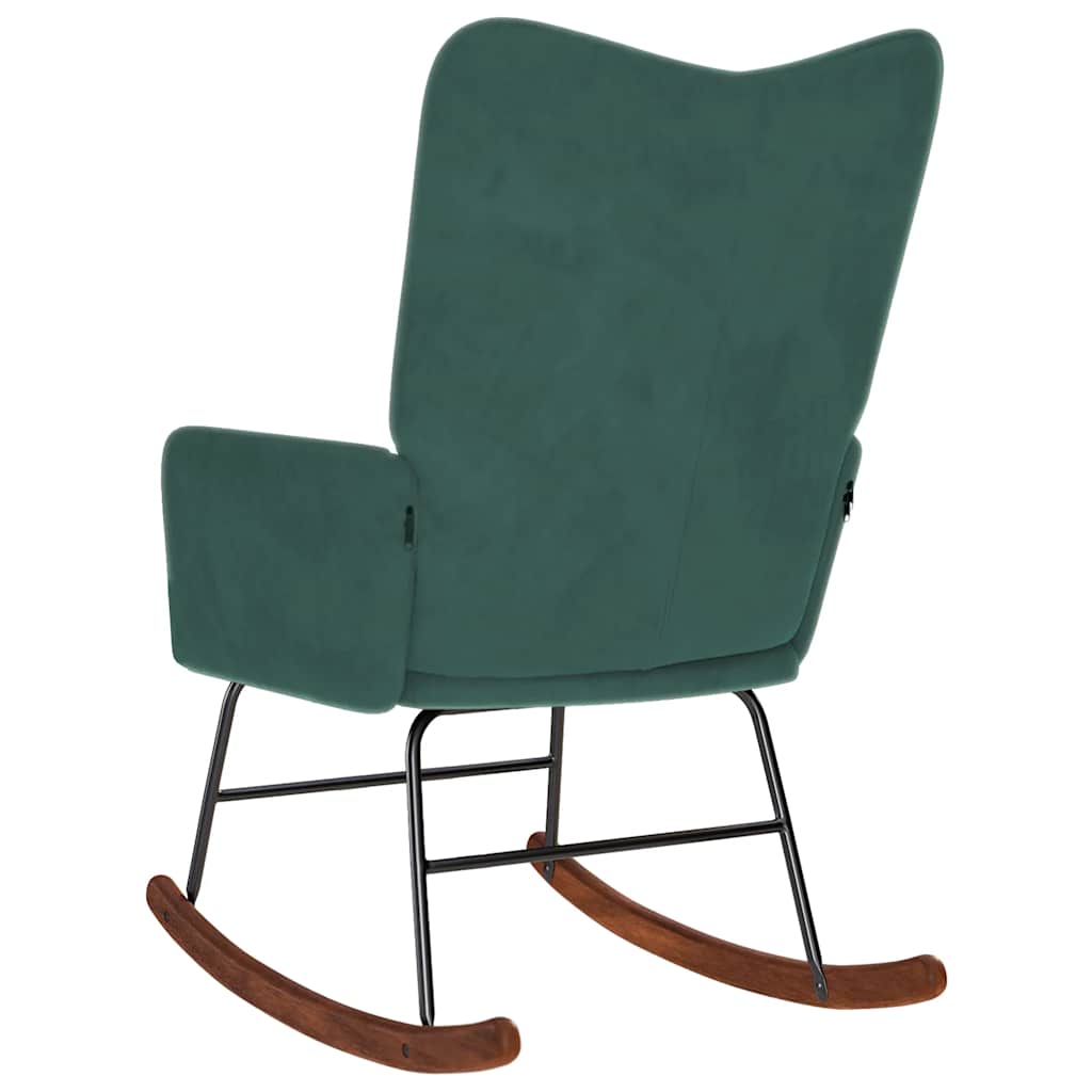 Chaise à bascule Vert foncé Velours - XIOS
