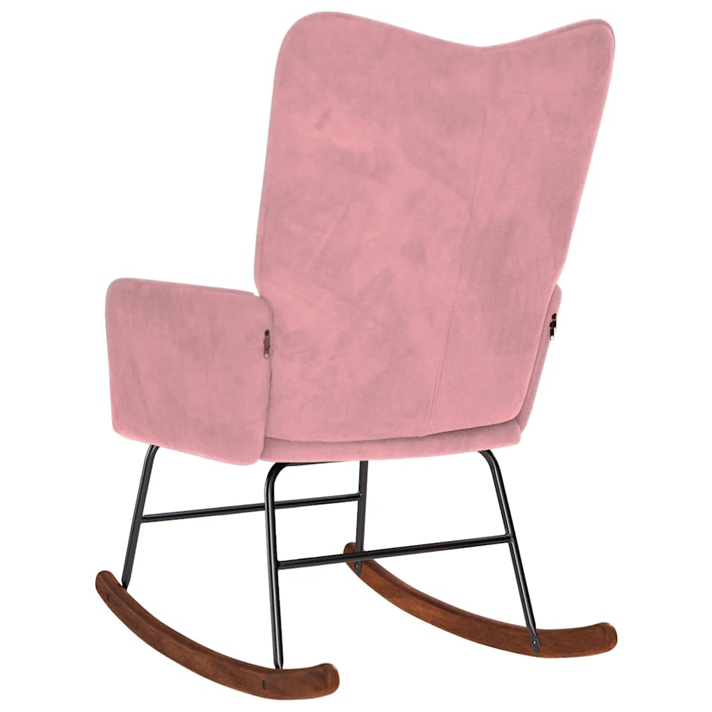 Chaise à bascule Rose Velours - XIOS