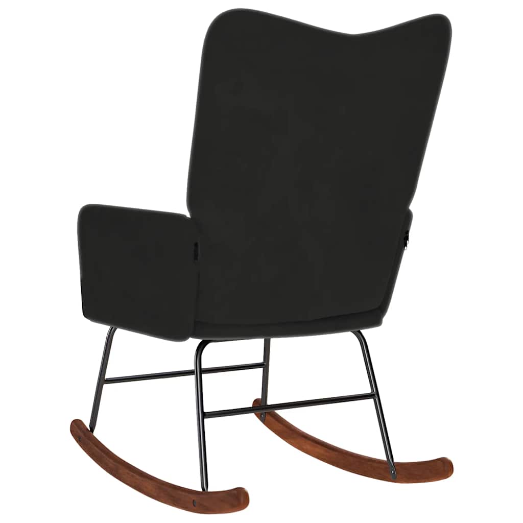 Chaise à bascule Noir Velours - XIOS