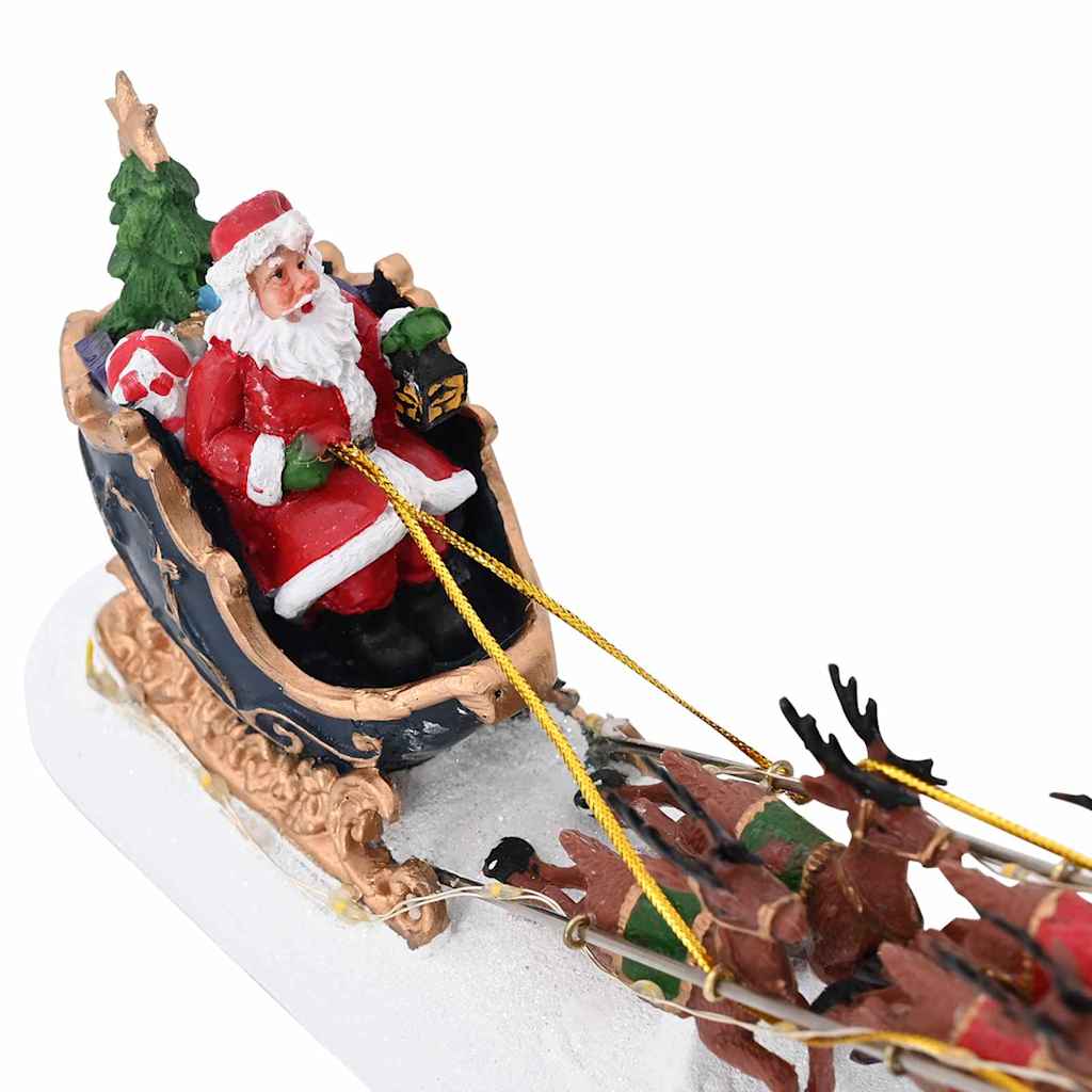 Décor de table de Noël Multicolore 31.5 x 6.5 x 16 cm Résine - XIOS