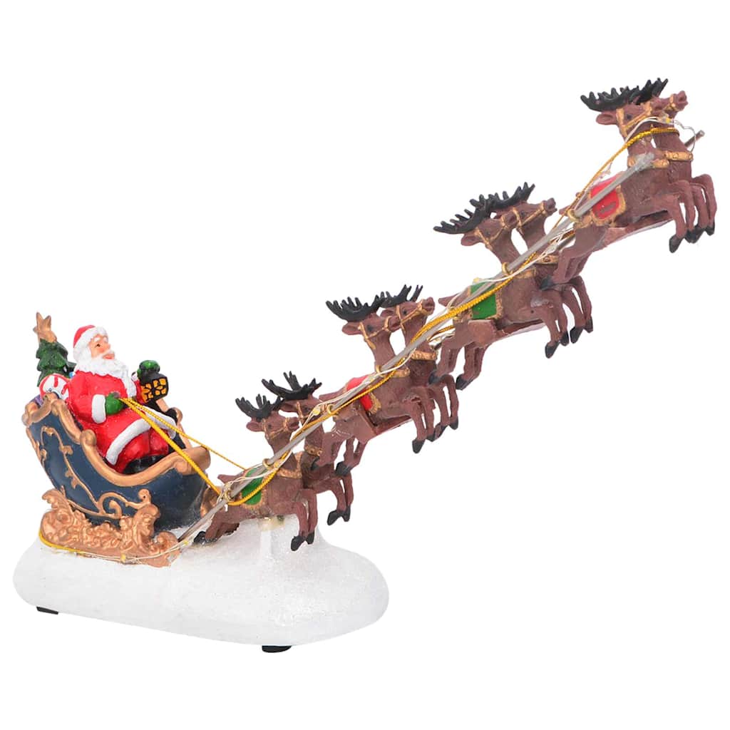 Décor de table de Noël Multicolore 31.5 x 6.5 x 16 cm Résine
