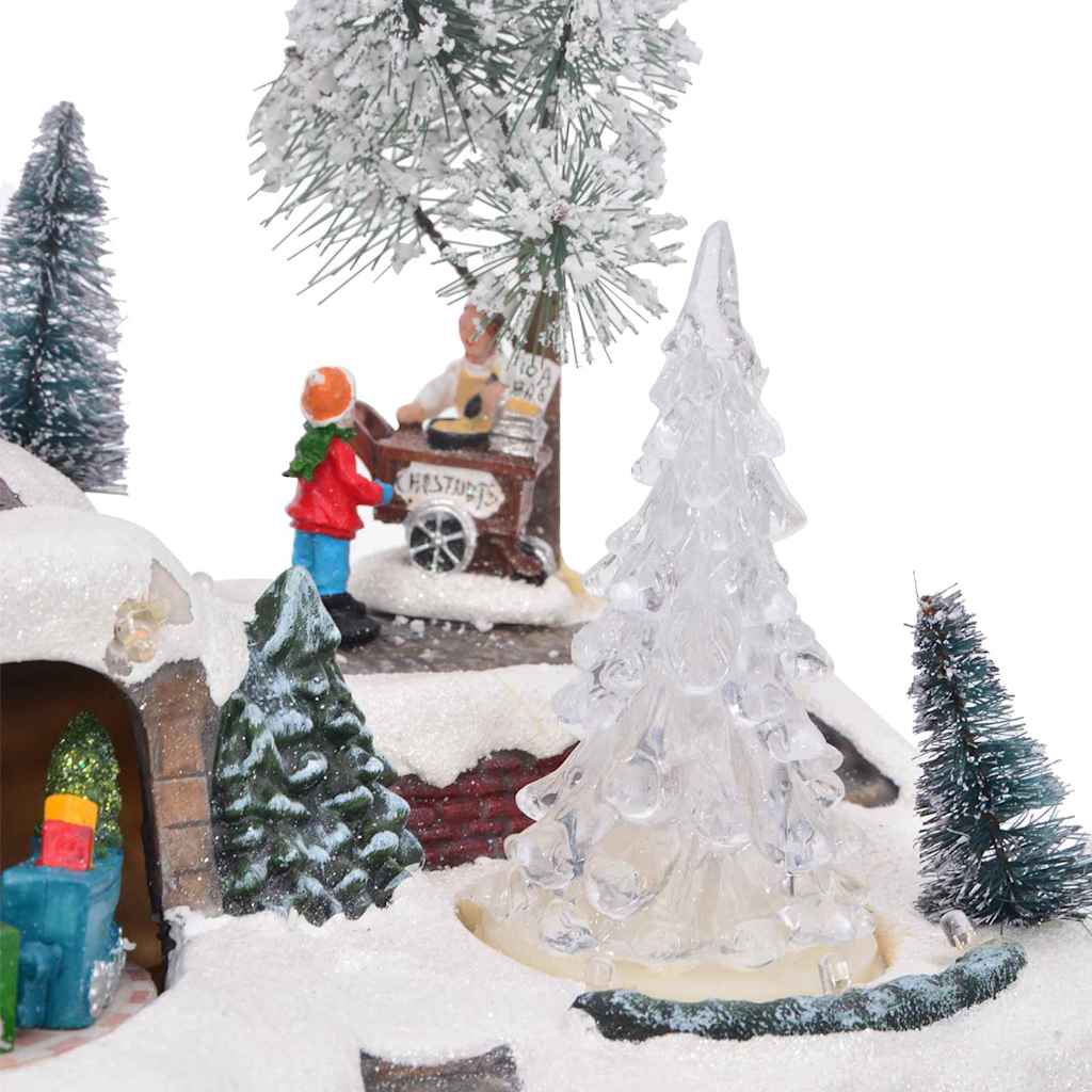 Décor de table de Noël Multicolore 23.5 x 16 x 18.5 cm Résine - XIOS