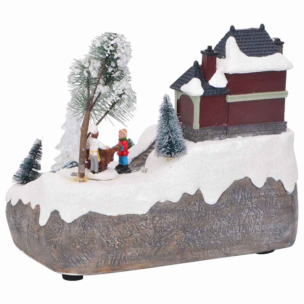 Décor de table de Noël Multicolore 23.5 x 16 x 18.5 cm Résine - XIOS
