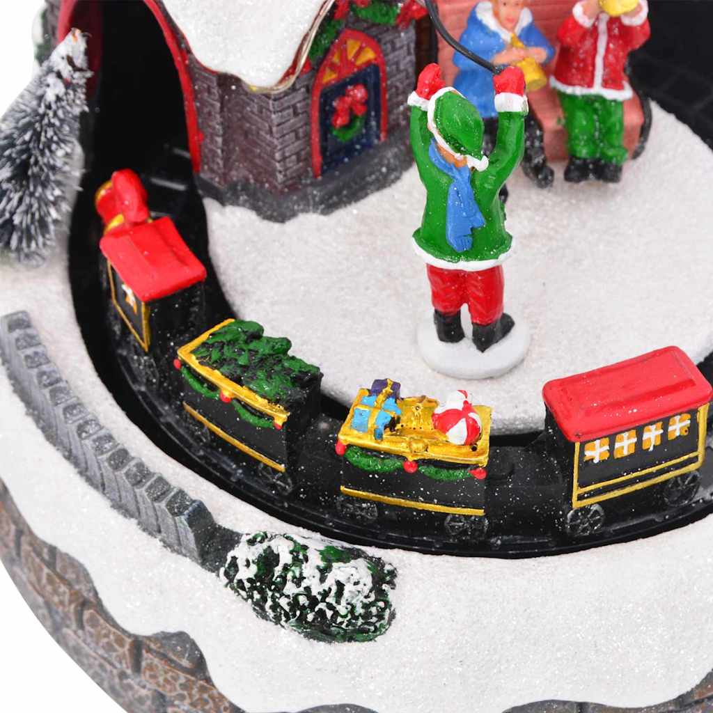 Décor de Table de Noël Multicolore 16 x 16 x 19 cm Résine - XIOS