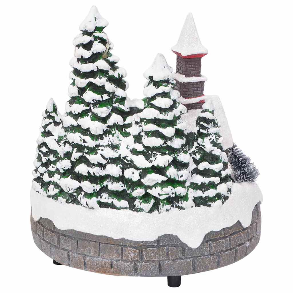 Décor de Table de Noël Multicolore 16 x 16 x 19 cm Résine - XIOS