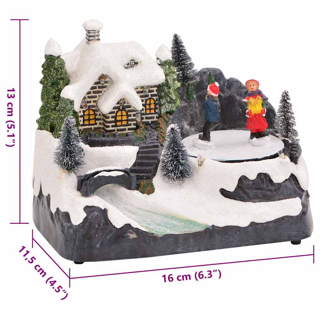 Décor de table de Noël Multicolore 16 x 11,5 x 13 cm Plastique - XIOS