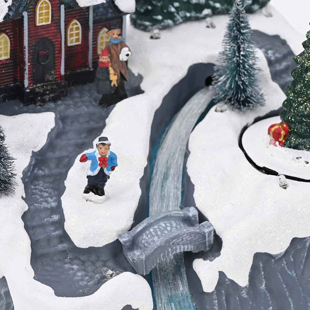 Décoration de village de Noël Multicolore 20.5 x 17 x 21 cm - XIOS