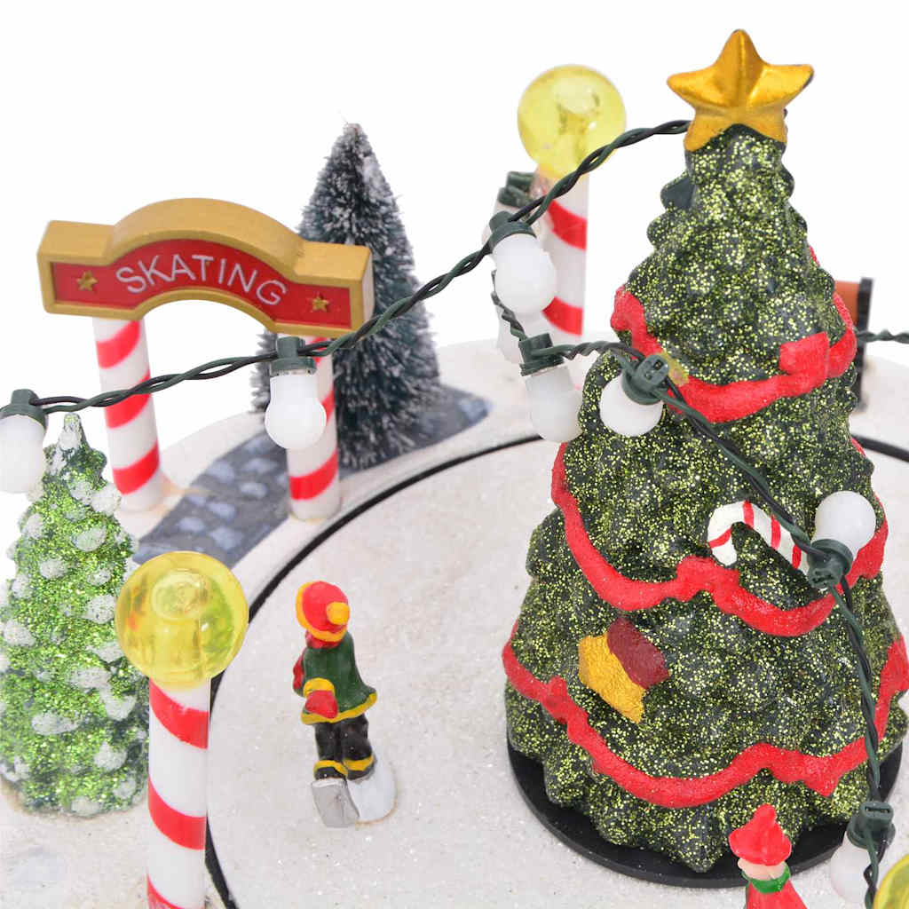 Décoration de village de Noël Multicolore 22 x 21.5 x 17 cm - XIOS