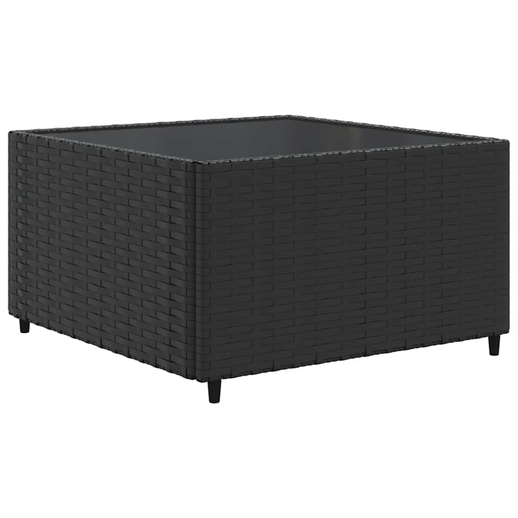 Salon de jardin 7 pcs avec coussins Noir Résine tressée - XIOS