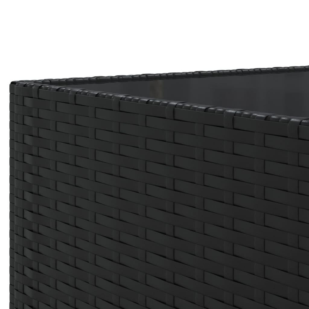 Salon de jardin 5 pcs avec coussins Noir Résine tressée - XIOS