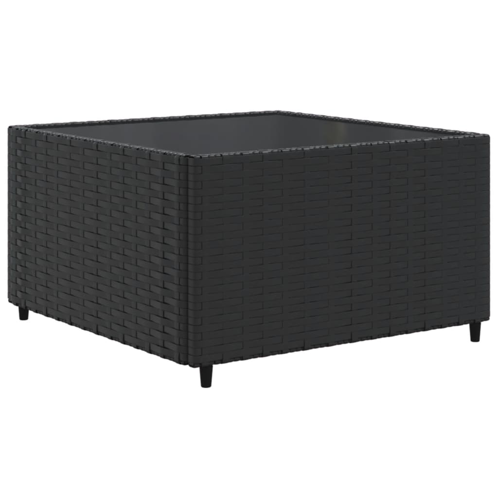 Salon de jardin 5 pcs avec coussins Noir Résine tressée - XIOS