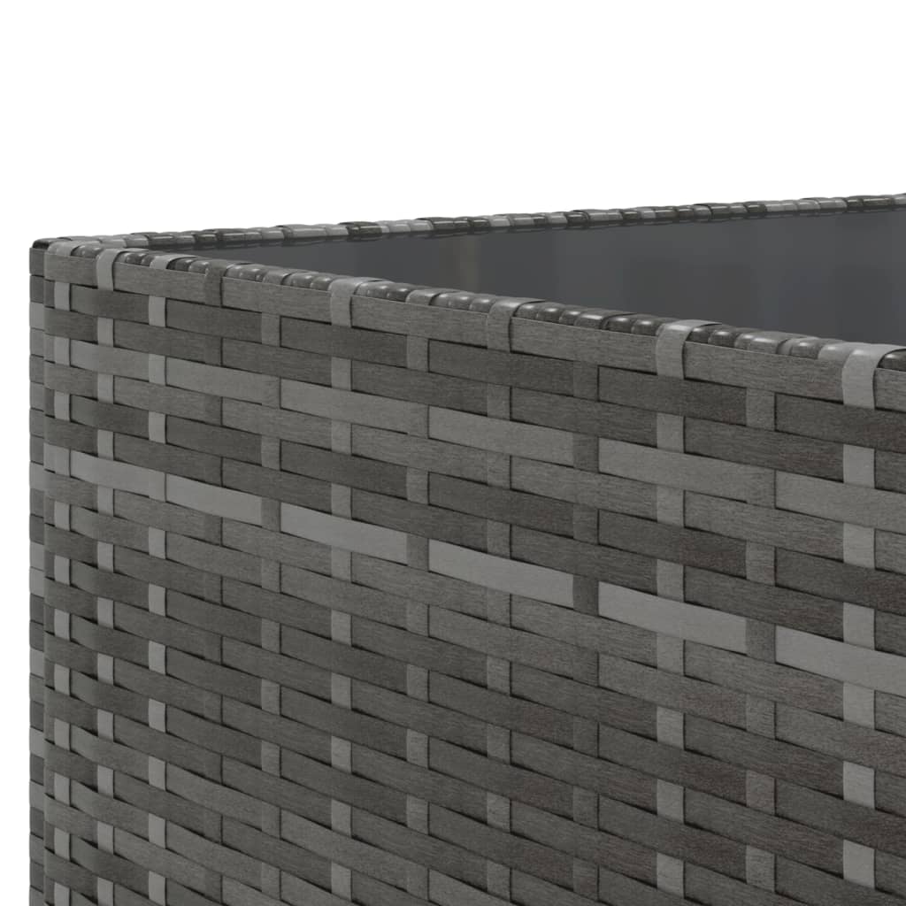 Salon de jardin 5 pcs avec coussins Gris Résine tressée - XIOS