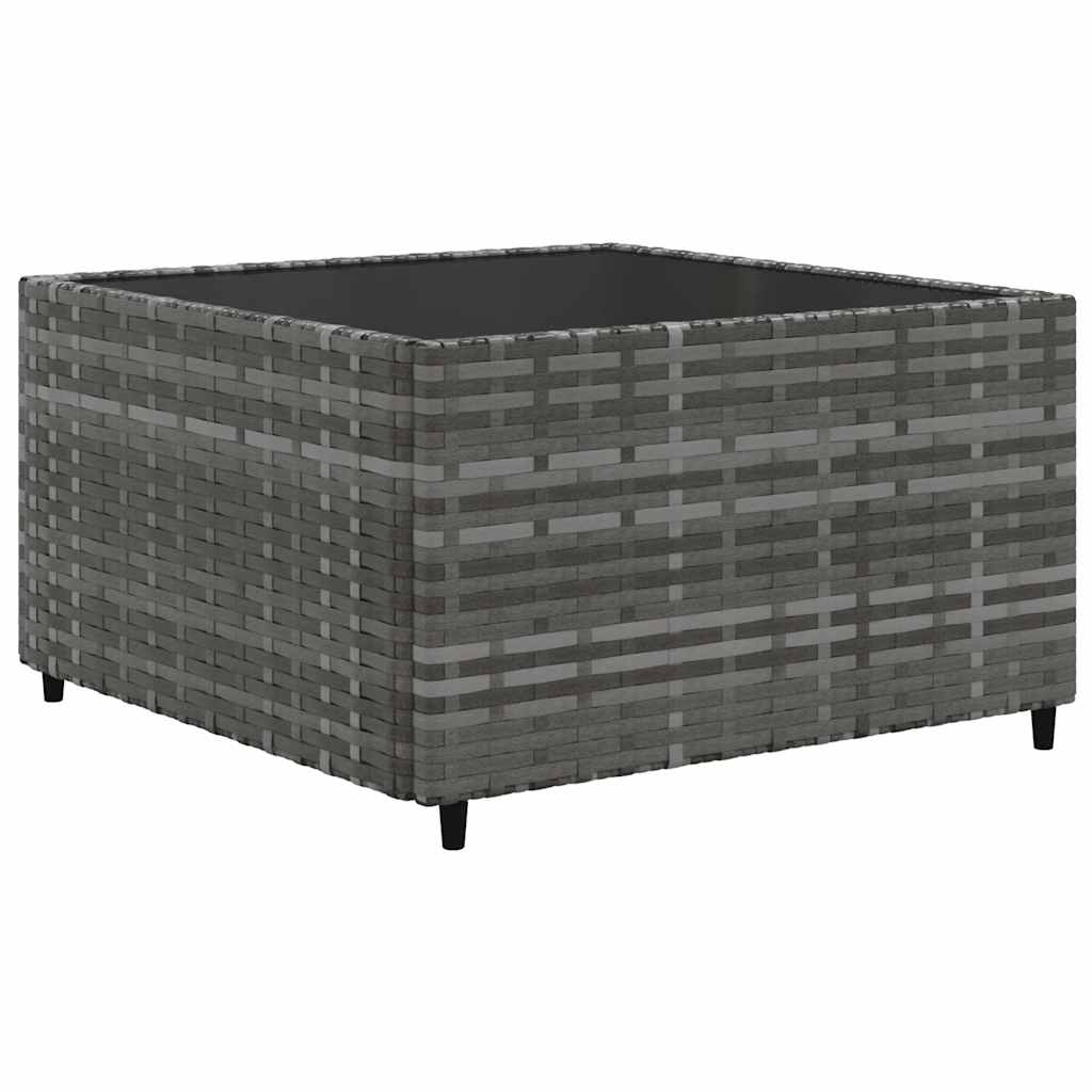 Salon de jardin 6 pcs avec coussins Gris Résine tressée - XIOS