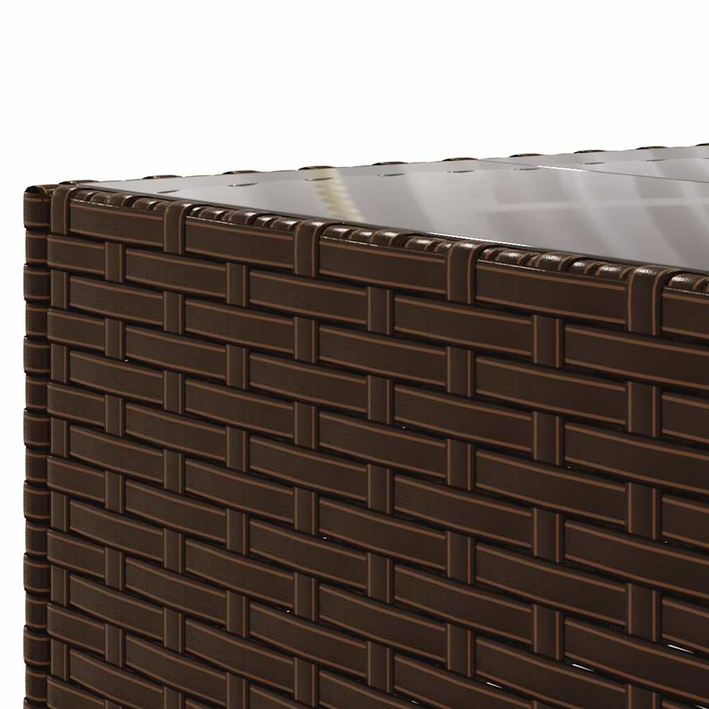 Salon de jardin 6 pcs avec coussins Marron Résine tressée - XIOS