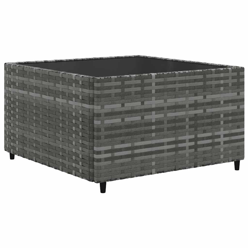 Salon de jardin 7 pcs avec coussins Gris Résine tressée - XIOS