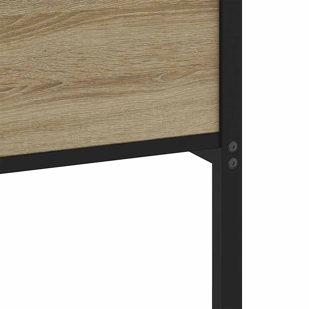 Cadre de lit en métal sans matelas chêne sonoma 180x200 cm - XIOS