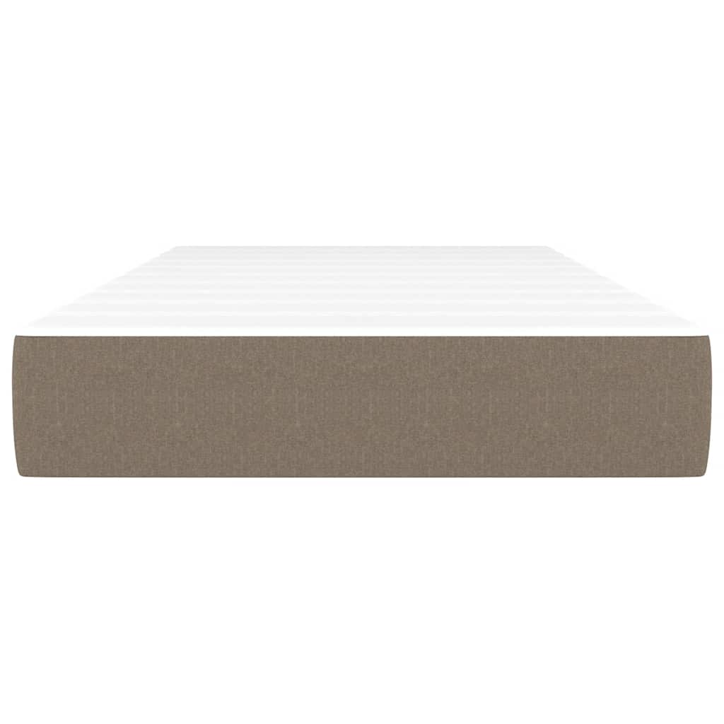 Matelas à ressorts ensachés pour enfants taupe 80x160 cm tissu Matelas vidaXL