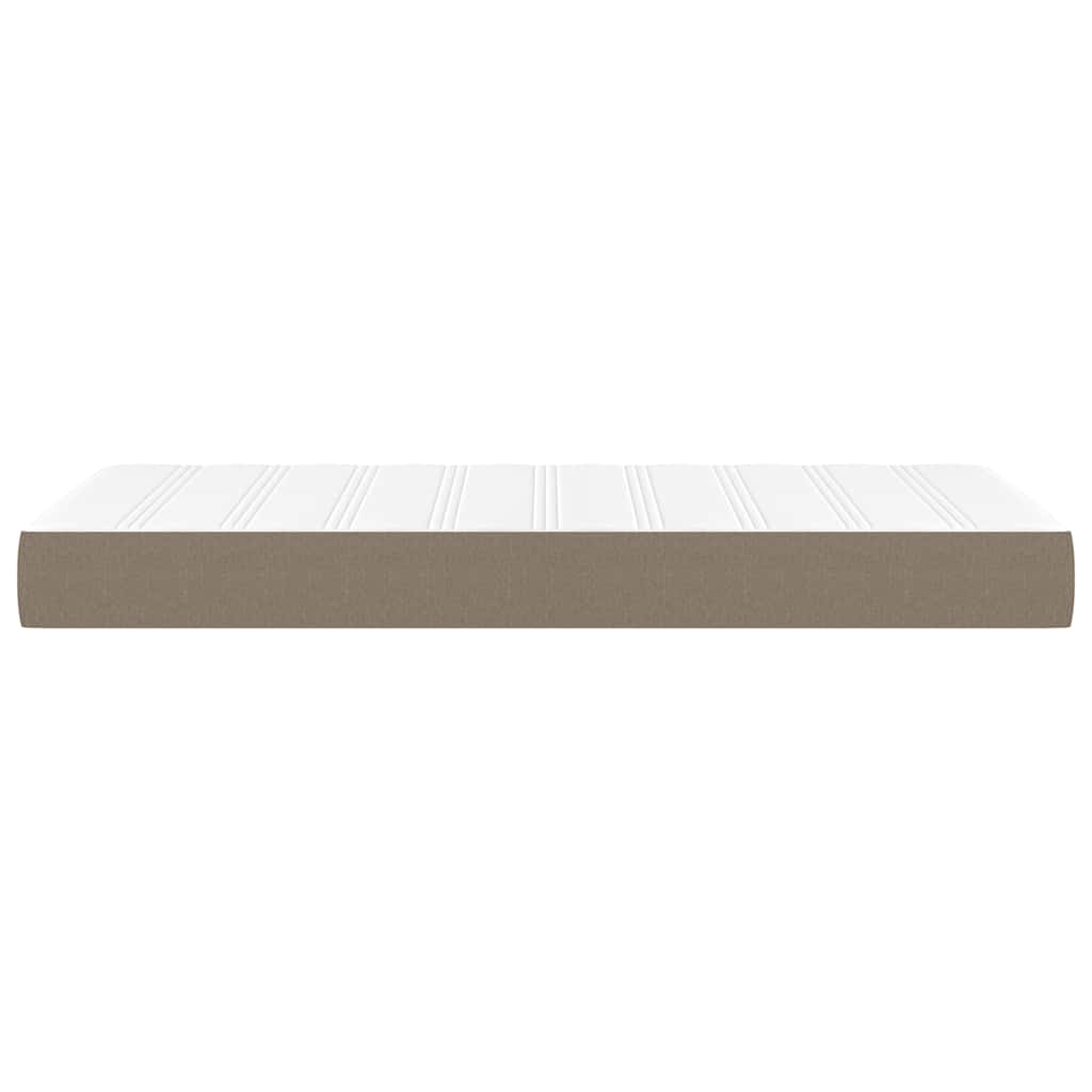 Matelas à ressorts ensachés pour enfants taupe 80x160 cm tissu Matelas vidaXL