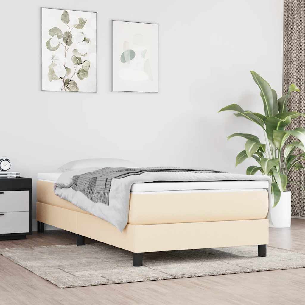 Matelas à ressorts ensachés pour enfants crème 80x160 cm tissu - XIOS