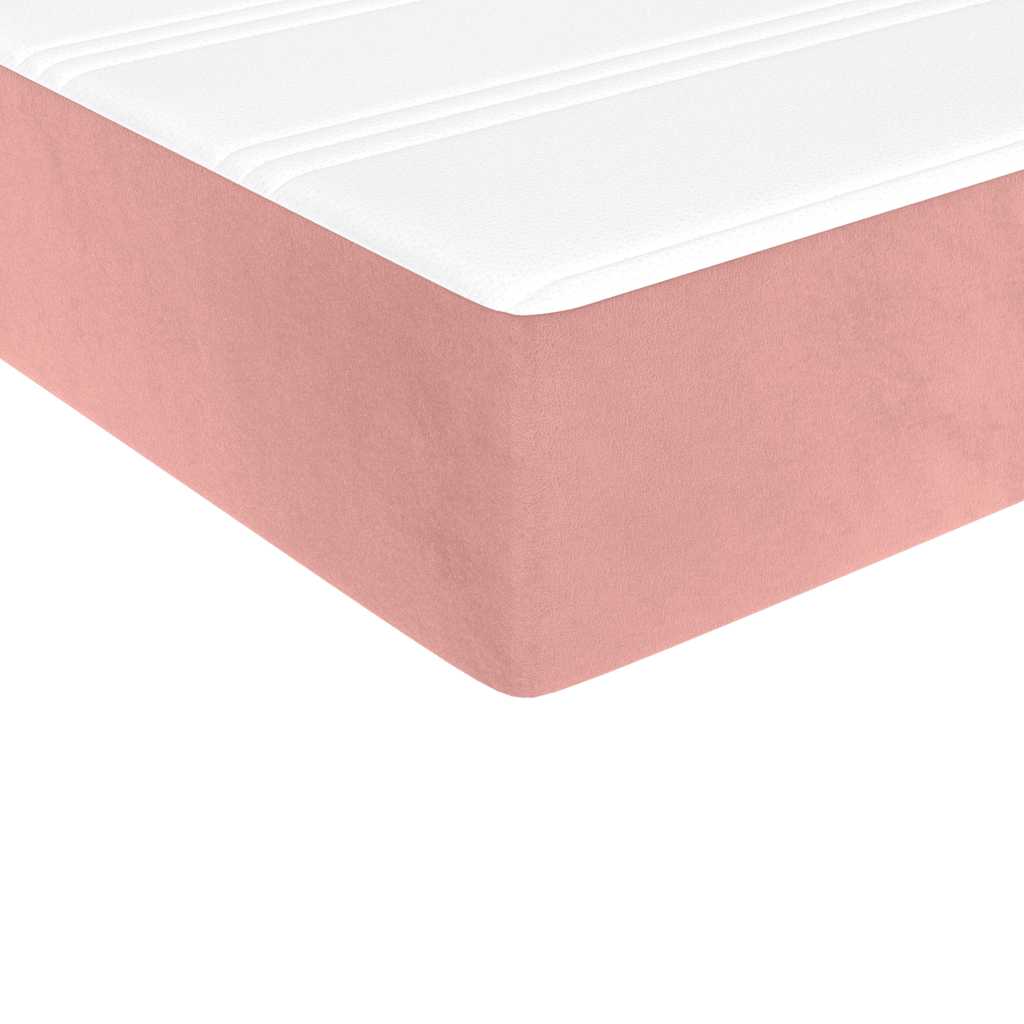 Matelas à ressorts ensachés pour enfants rose 80x160 cm velours - XIOS