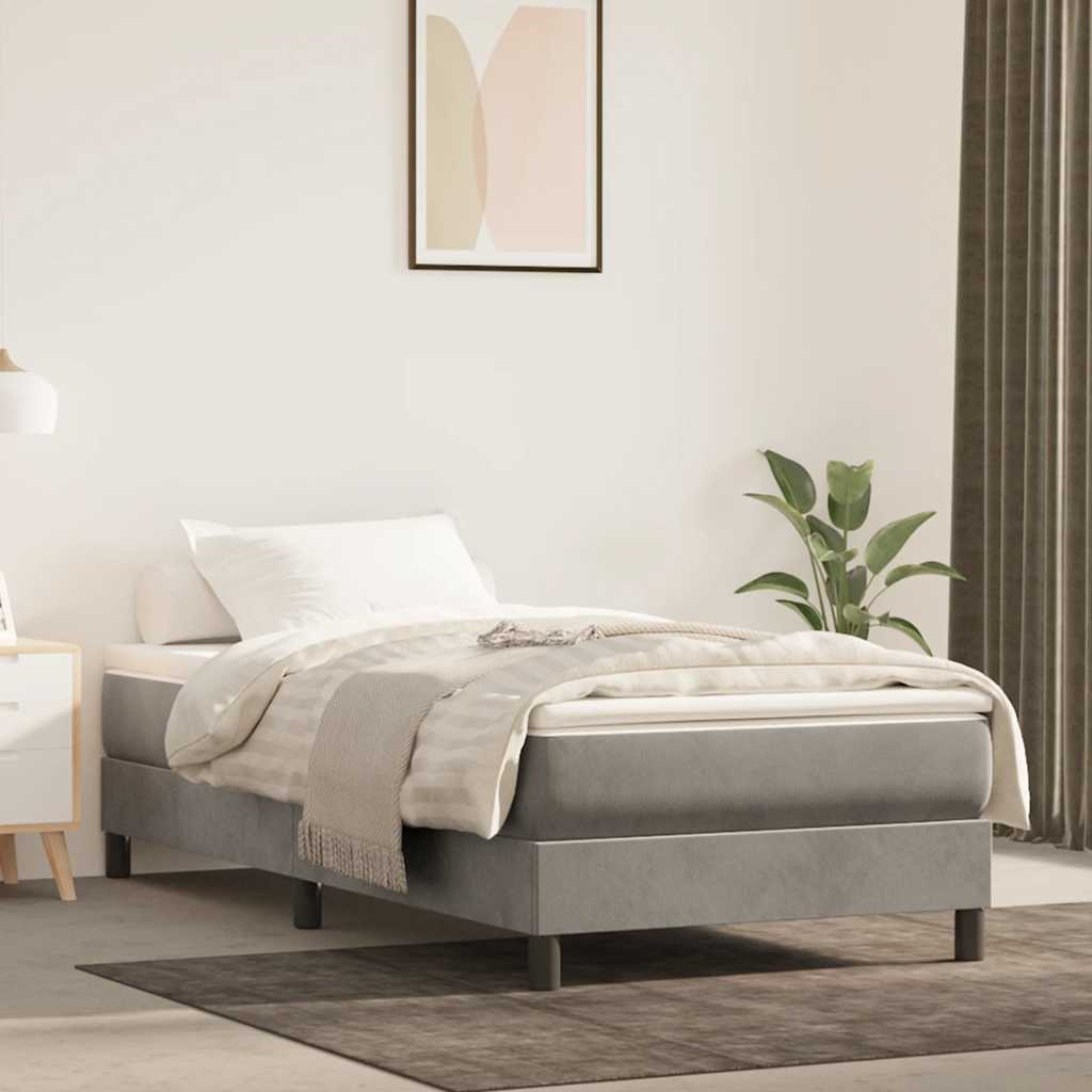 Matelas de lit à ressorts ensachés 80x210x20 cm velours - XIOS
