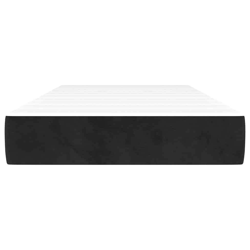 Matelas de lit à ressorts ensachés noir 90x210x20 cm velours - XIOS