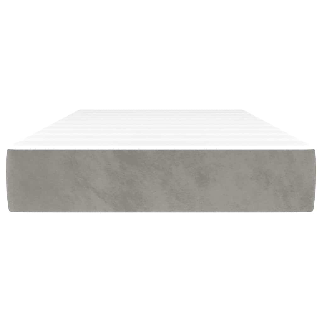 Matelas de lit à ressorts ensachés 100x210x20 cm velours - XIOS