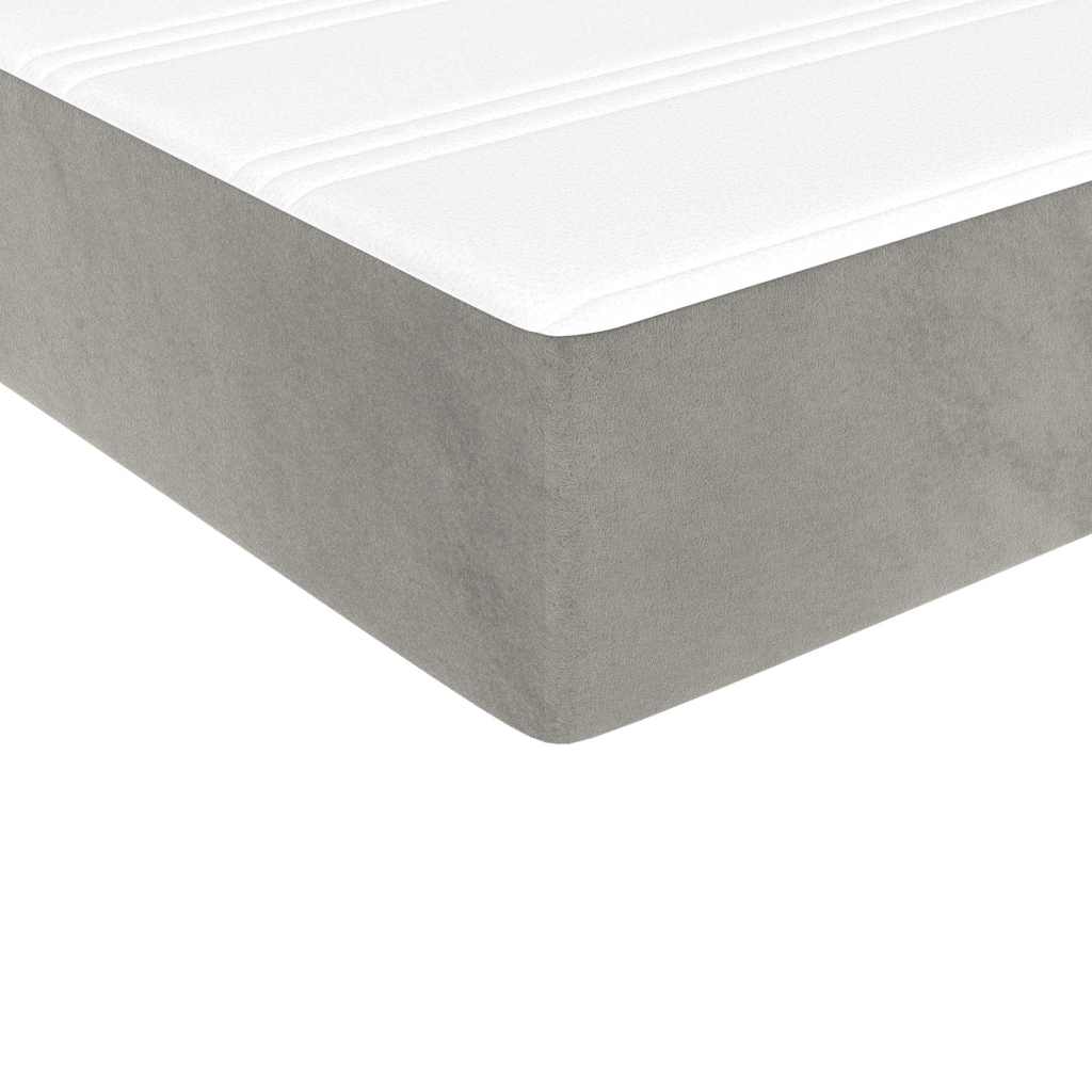 Matelas de lit à ressorts ensachés 100x210x20 cm velours - XIOS