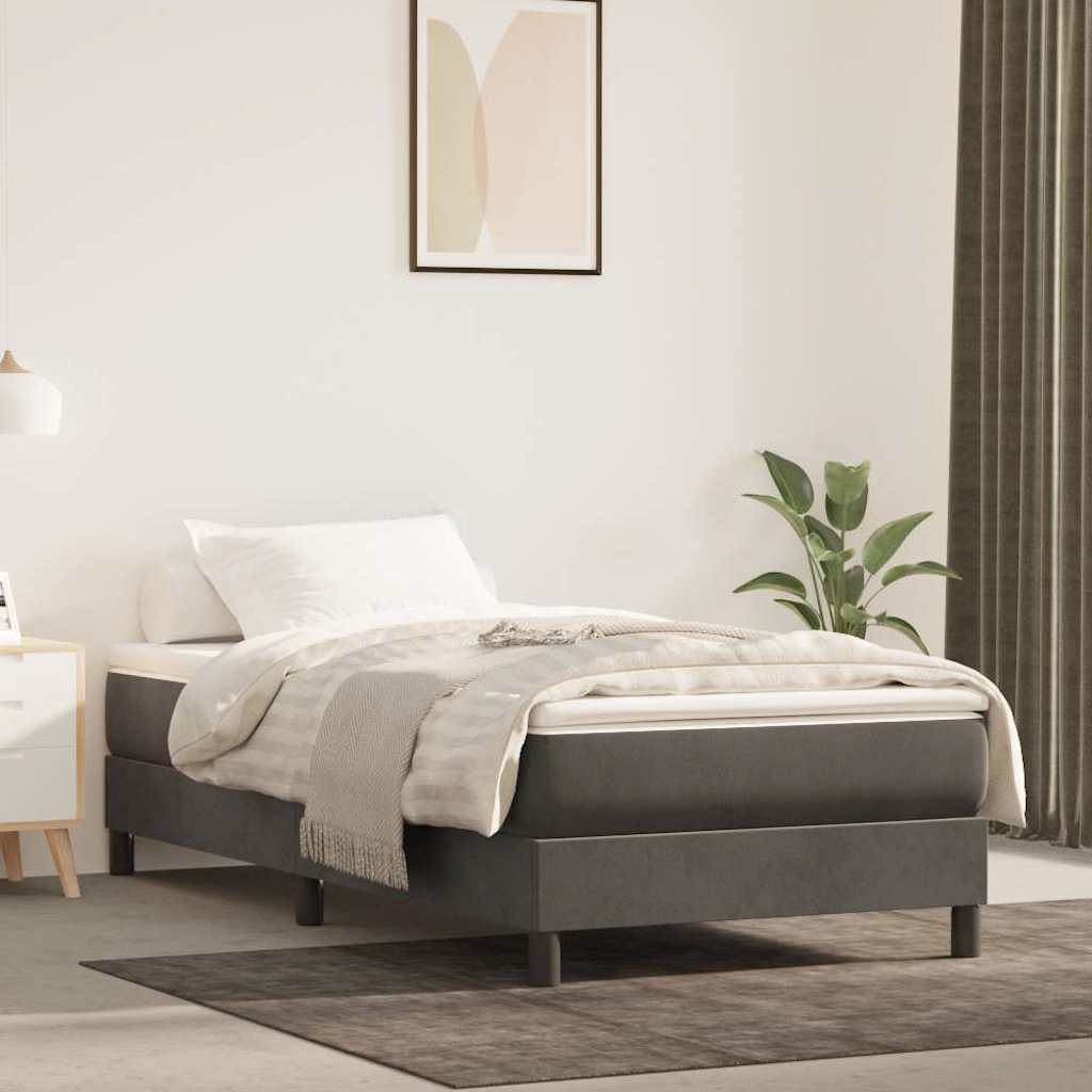 Matelas de lit à ressorts ensachés 100x210x20 cm velours - XIOS