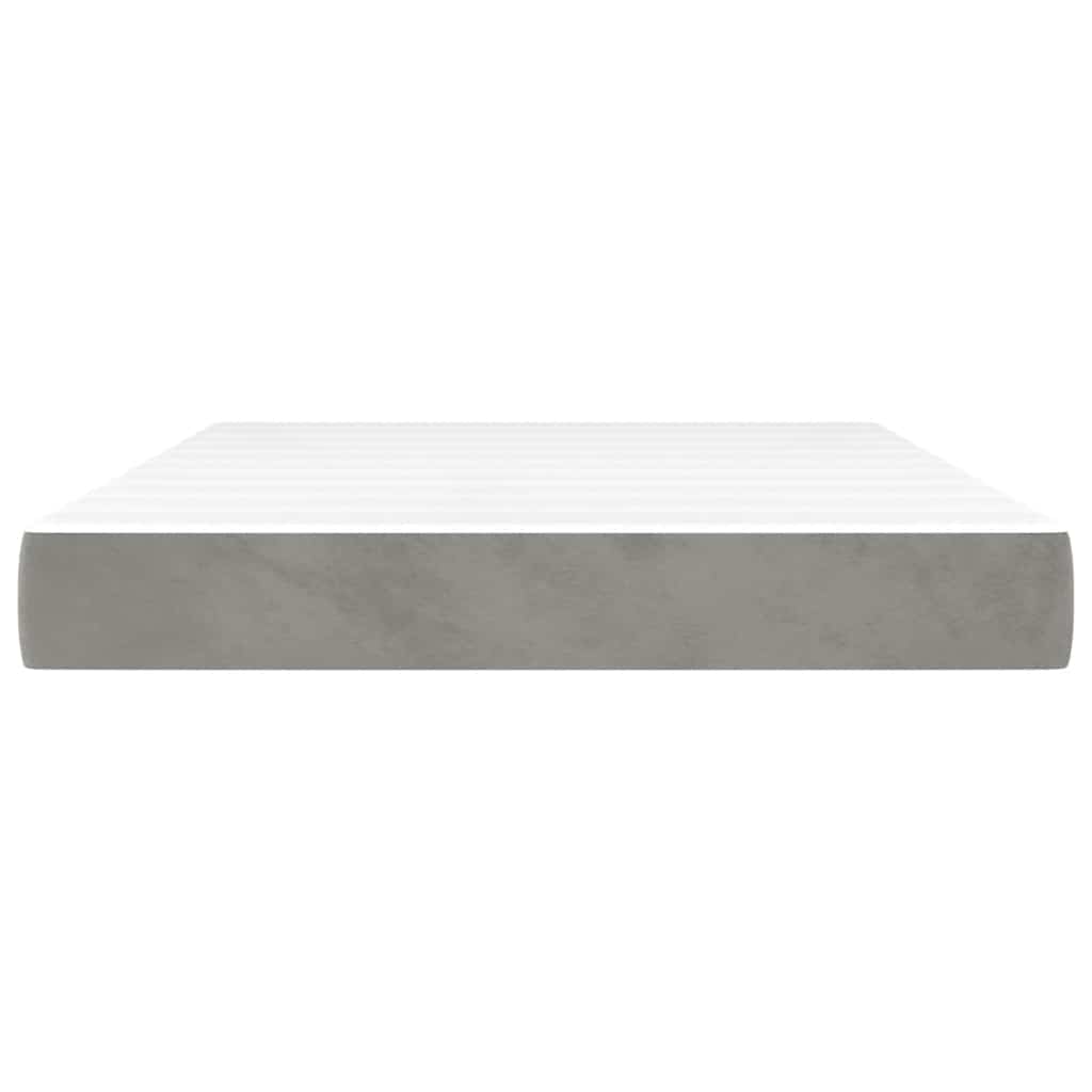 Matelas de lit à ressorts ensachés 120x210x20 cm velours - XIOS
